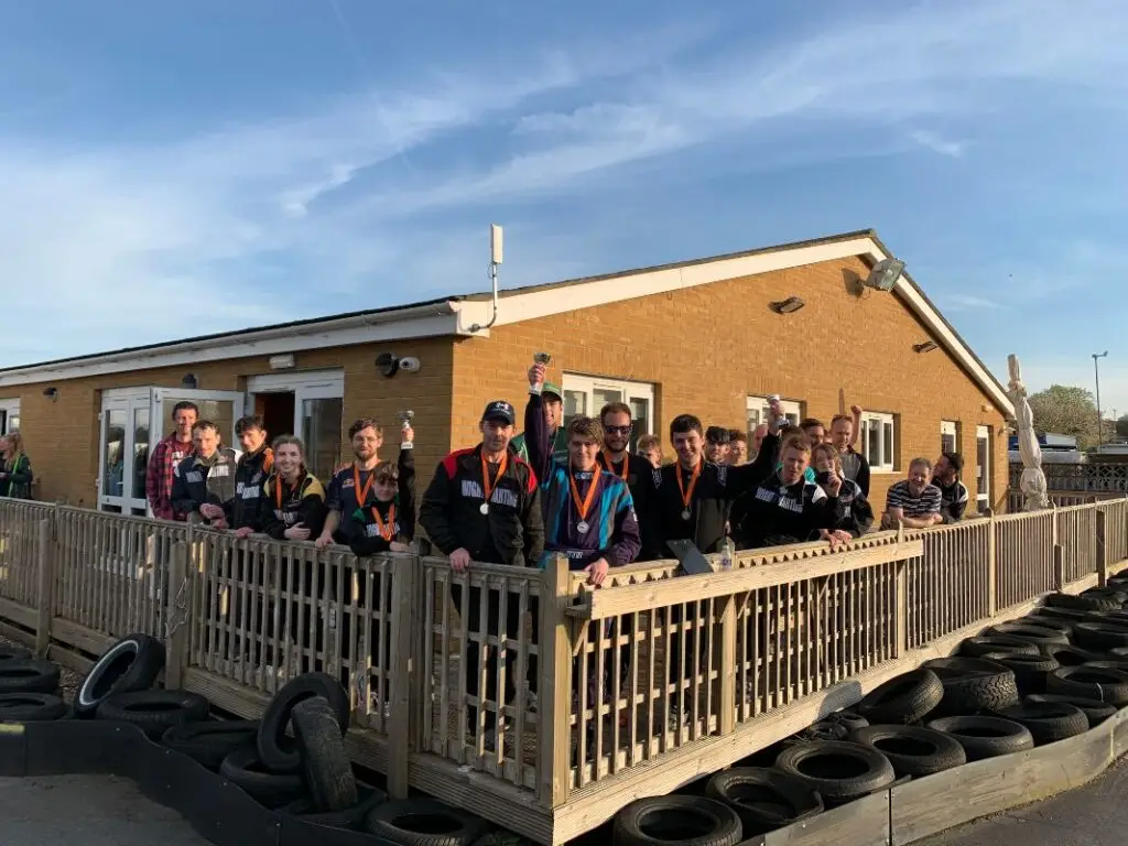 Fantastic team karting at Wight Karting